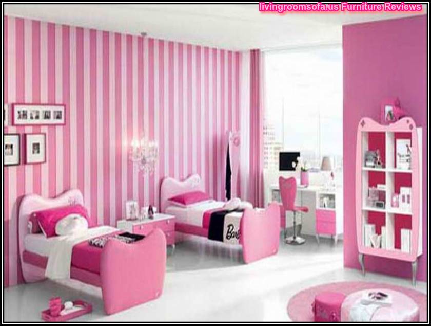 Pink And Modern Cool Twin Beds For Girls