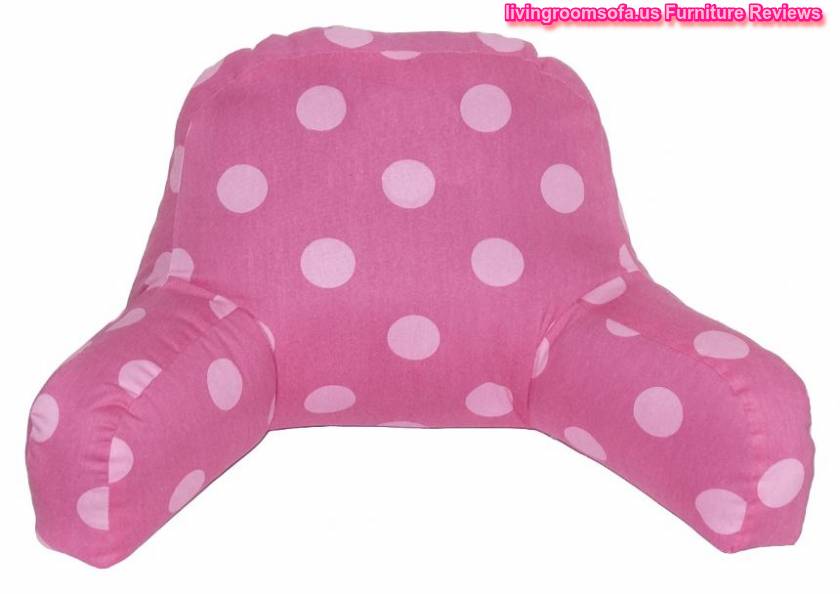  Pink Bed Rest Pillow With Arms