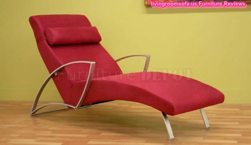Red Contemporary Chaise