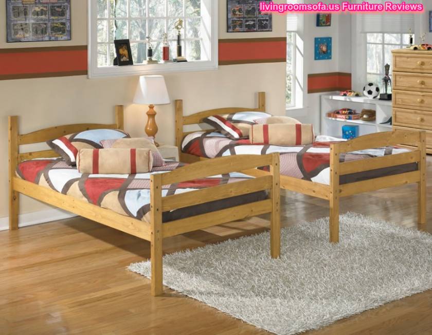  Solid Pine 2 Twin Beds Concept