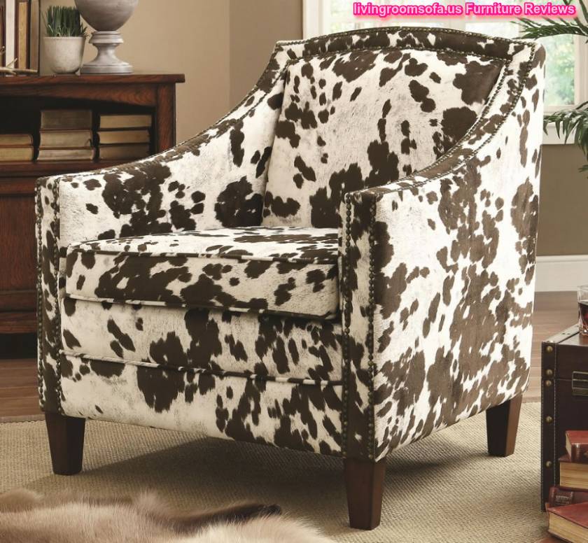  Unique And Traditional Cow Pattern Accent Arm Chair