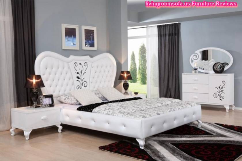 White And Beautiful Cheap Bedroom Furniture Design Ideas