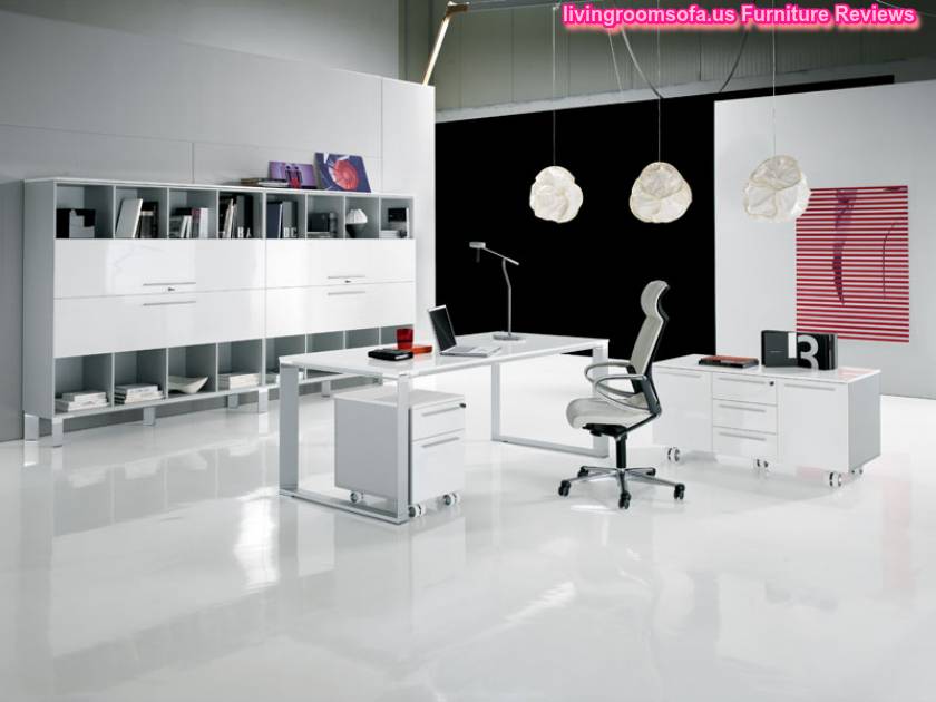White And Modern Style Contemporary Italian Office Furniture