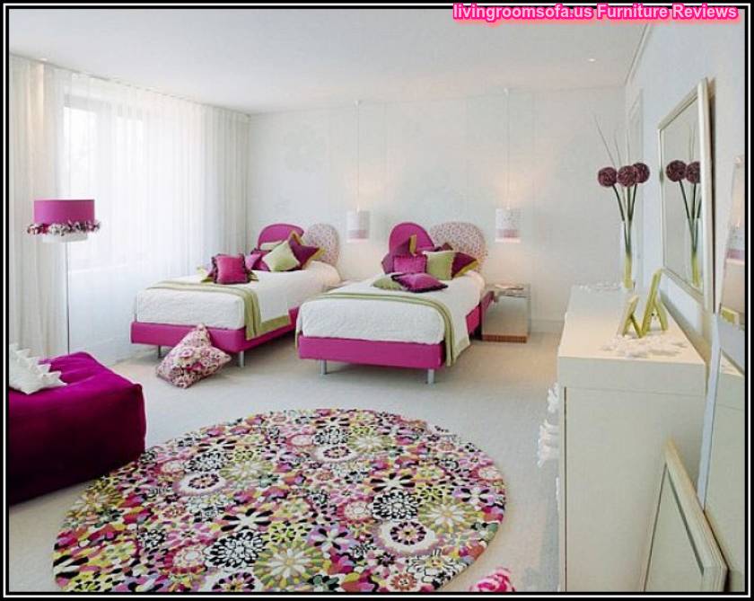 White And Pink Twin Beds For Girls And Comfortable