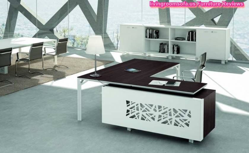 White Modern Contemporary Italian Office Furniture