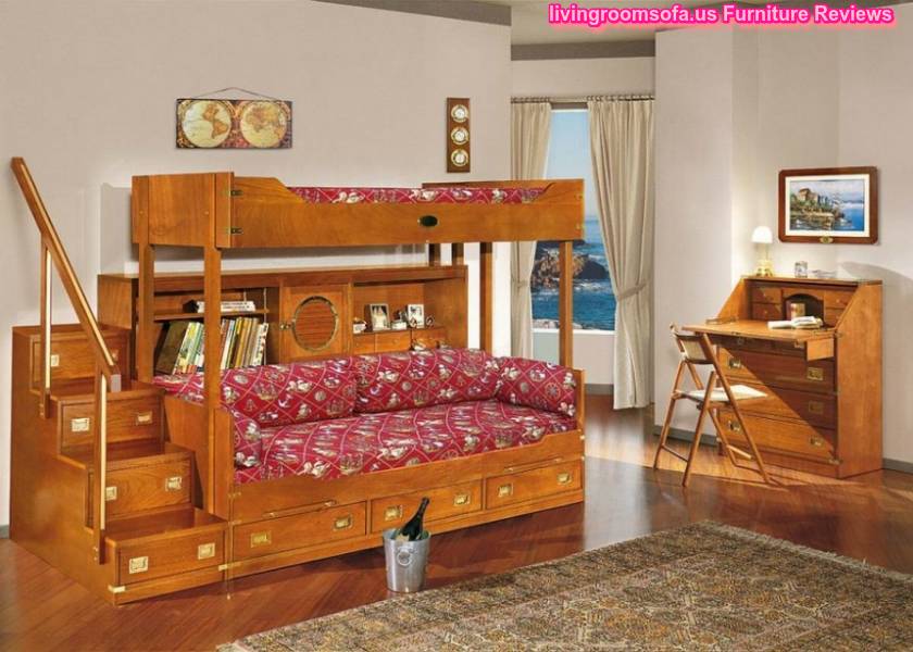  Wooden Luminous Bunk Bed Cool Kids Bedroom