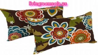  12 Inch Spun Polyester Outdoor Back Support Pillows