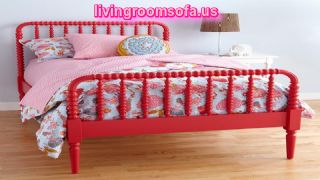 Beautiful Red Bed For Bedroom