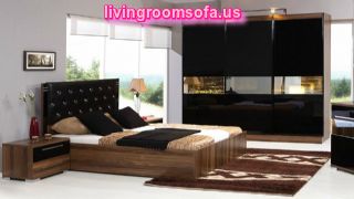  Black Brown Modern Bedroom Bed Sets