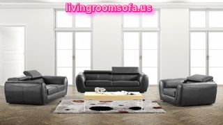 Black Leather Affordable Contemporary Sofas