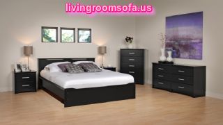 Black And Beautiful Cheap Bedroom Furniture Design Ideas