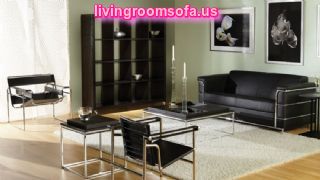 Black Chairs Sofas Table For Living Room Furniture