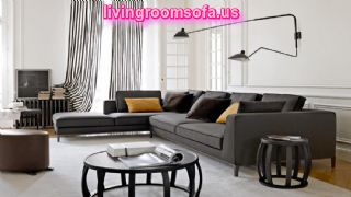  Black Dark Gray Leather L Shaped Living Room Sofa