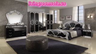 Black Italy Classic Bedrooms Design Ideas