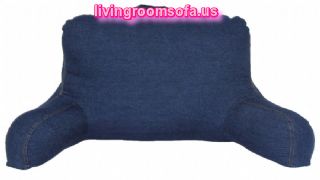 Blue Jean Bed Pillows With Arms