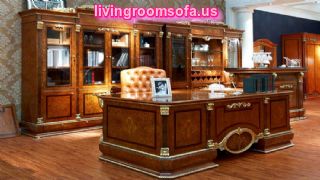 Brown Classic Contemporary Italian Office Furniture