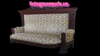Carved Wood Antique Settee Bench