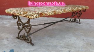  Classic Antique Settee Bench Metal