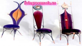 Gray Orange Purple Pink Different Chaises Design Ideas