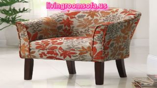  Great Leafs Patterned Accent Chair Design