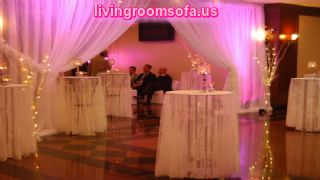  Interior Wedding Banquet Cocktail Tables Decoration