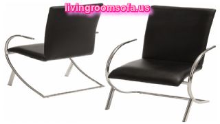  Leather Black Modern Dining Chairs