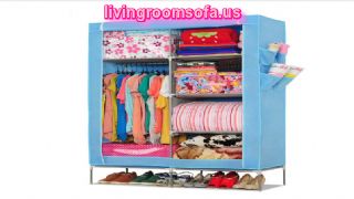 Light Blue Cheap Style Wardrobe Armoires Designs