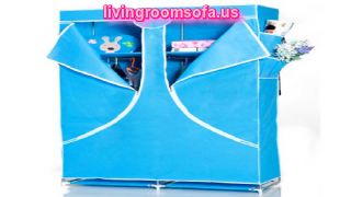 Light Blue Cheap Style Wardrobe Armoires Designs Pictures