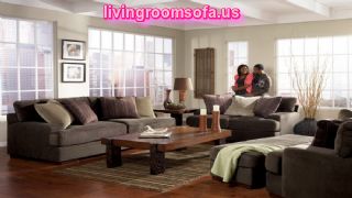 Modern Living Room Set Fabric Gray