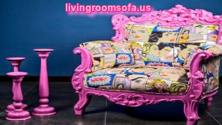 Pink Classic Patchwork Chairs For Living Room