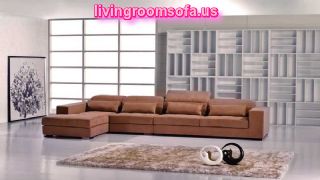 The Most Beaufitul  Contemporary Brown Microfiber Sectional Sofa