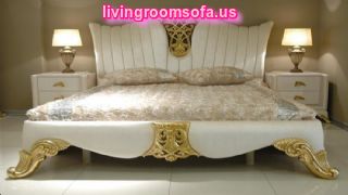  White Golden Classic Bedroom Designs