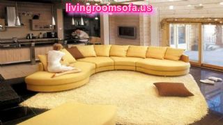 Yellow And Modern  Contemporary Fabric Sofas