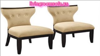 Armless Accent Chairs Living Room