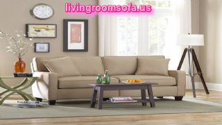 Awesome Cream Apartement Sectional Sofa