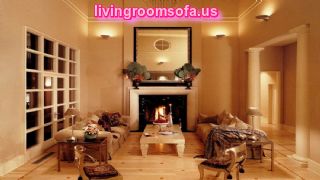 Beautiful Living Room Lighting With Warm Colour Design Ideas Plus Fireplace And Large Wall Mirror Decoration Design Ideas