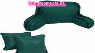  Bedrest Back Support And Corded Throw Pillows Set