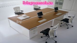 Big And White Table Contemporary Italian Office Furniture