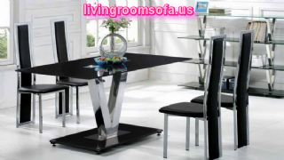 Black And Modern Contemporary Dining Room Tables For Livingroom