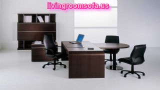 Black Modern Executive Office Furniture Concept