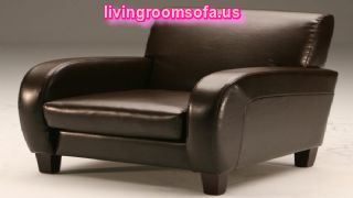  Brown Leather Accent Chair
