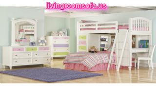 Contemporary Furniture Kids Bedroom Decoration With Exquisite Arrangement