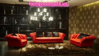 Contemporary Red Leather Living Room Inspiration Furniture Inspiration