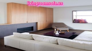 Cool White Sectional Sofa With Cushions For Apartement