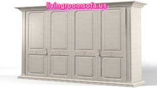  Large 4 Door Bedroom Armoire Wardrobe