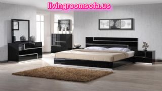 Latest Black High Gloss Cheap Bedroom Sets Design Picture With Crystal Like Details Lucca For Your Dream Bedroom Furniture