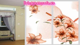  Lily Wardrobe Sliding Door Flower Patterned