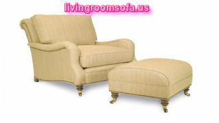 Luxurious Living Room Idea Chair With Ottoman