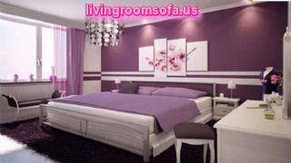  Modern Bedroom Purple Colors Design