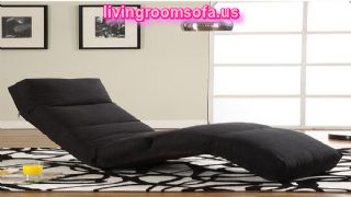 Modern Black Chaise Lounge